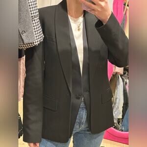 Alexander Wang black blazer with shawl collar size M